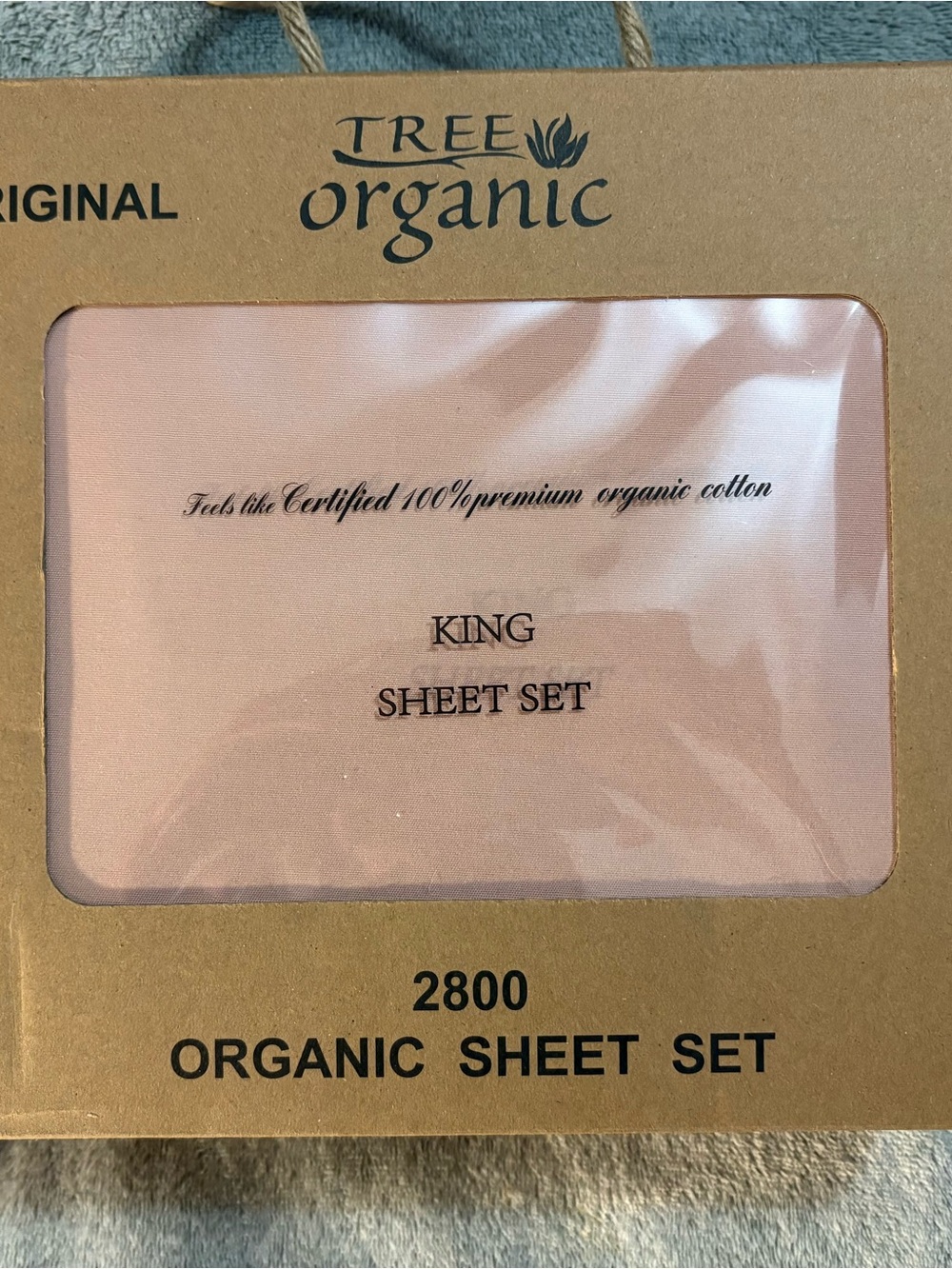 King Sheet Set – Soft Pink Organic Cotton